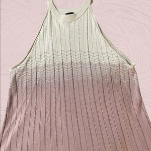 Plus size long halter top